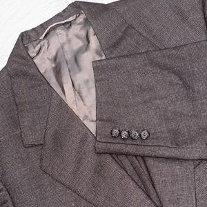 Oxxford Clothes Loro Piana Wool Silk Linen Summertime Brown Blazer 41R Handmade